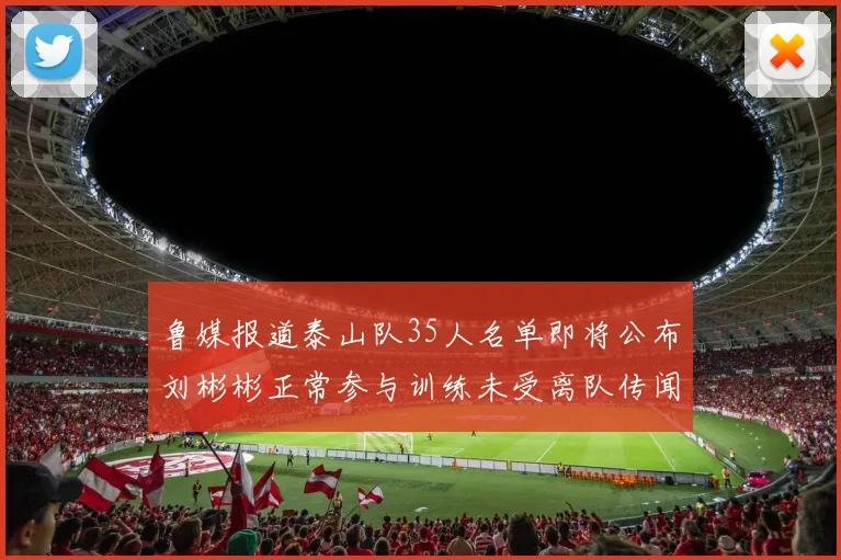 鲁媒报道泰山队35人名单即将公布刘彬彬正常参与训练未受离队传闻影响